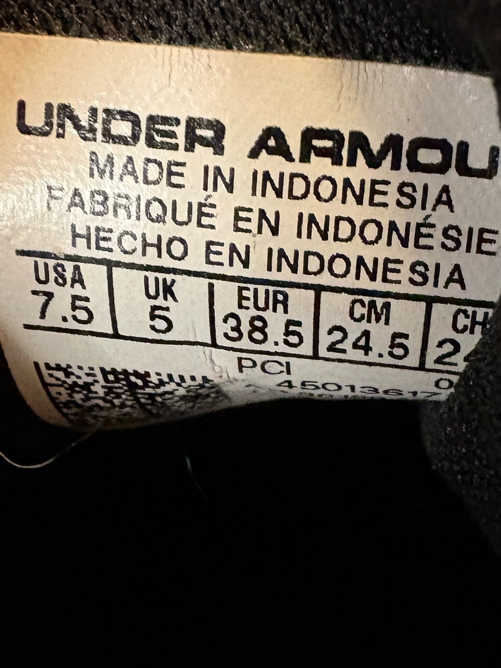 Under Armour Black Sneakers with Pink Accents - Picture 9 of 9
